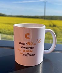 Photo d'une tasse à café'