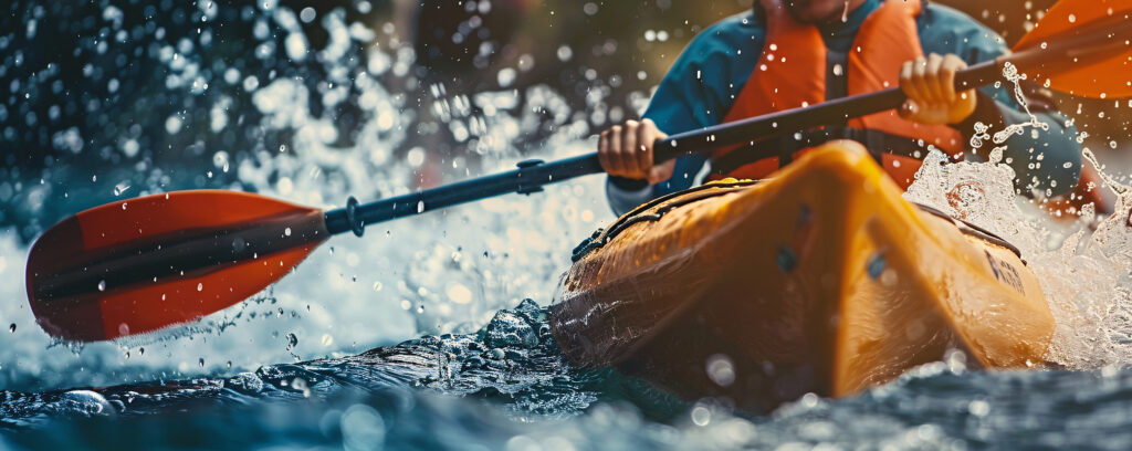 kayak sur l'eau