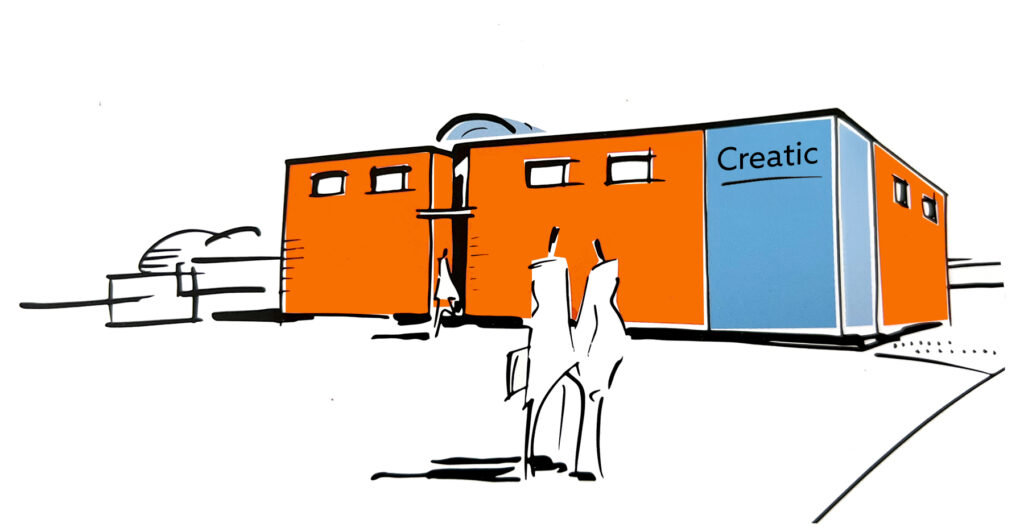 dessin du batiment de creatic